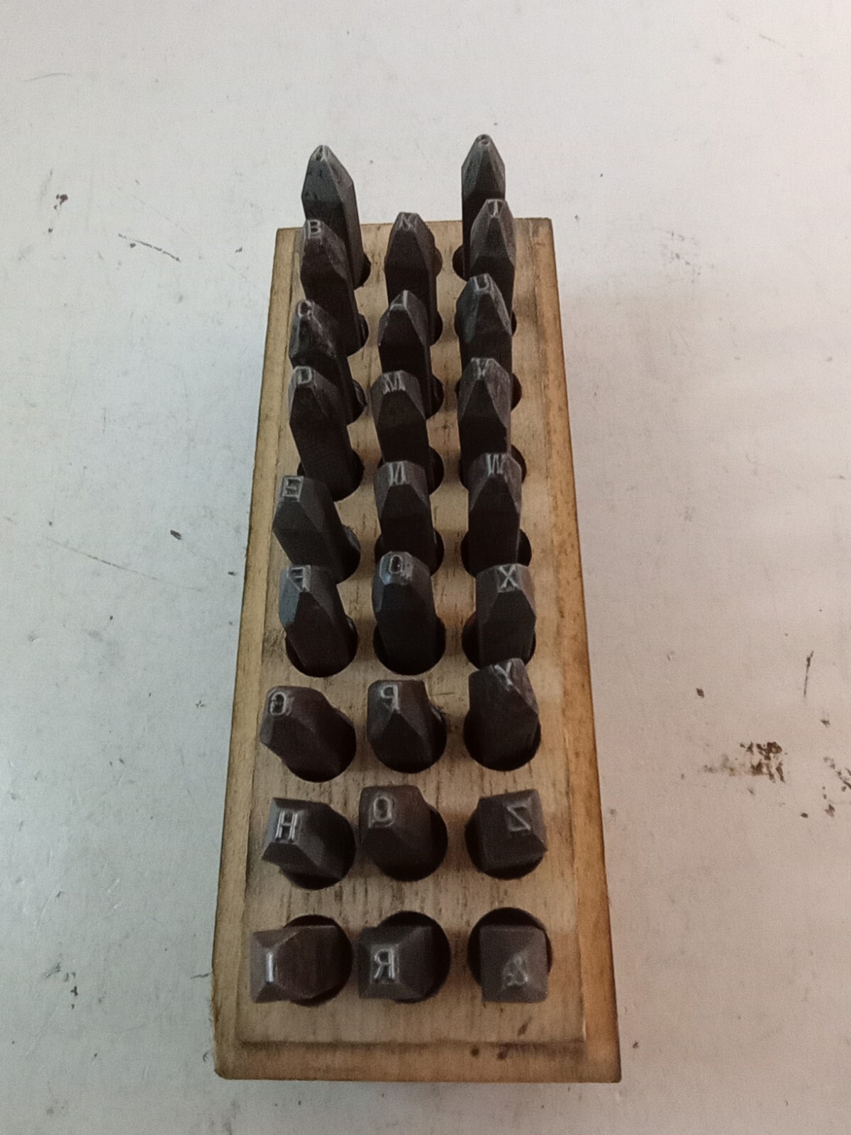 NEW METHOD DETROIT Steel Stamp Letters Alphabet Punch Set USA 1/8”