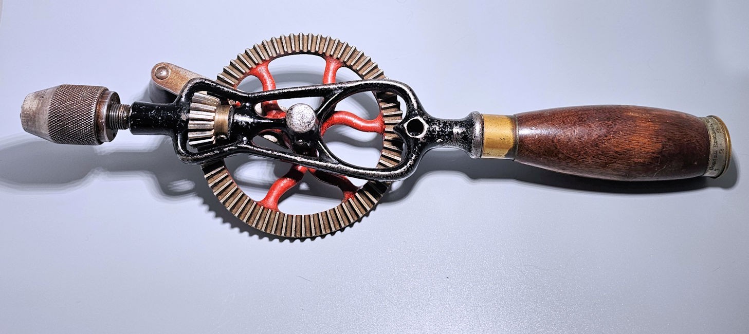 Vintage Antique Goodell-Pratt Co. Egg Beater Hand Drill dated Nov. 7 1981