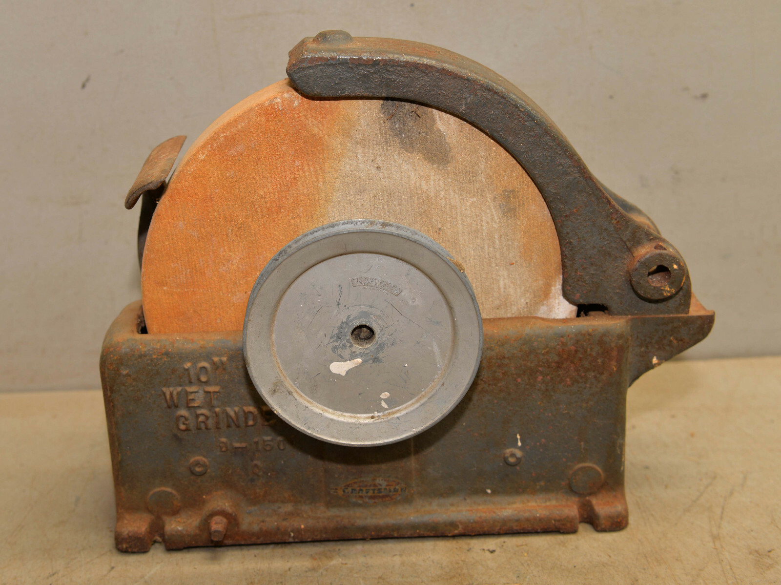 Vintage Craftsman D-1501 10″ wet bench grinder knife maker blacksmith tool