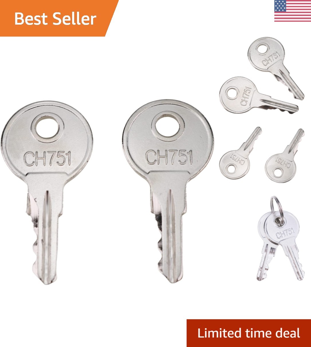 CH751 Universal Keys: Secure Your RV, Storage Lockers, and Display Cases