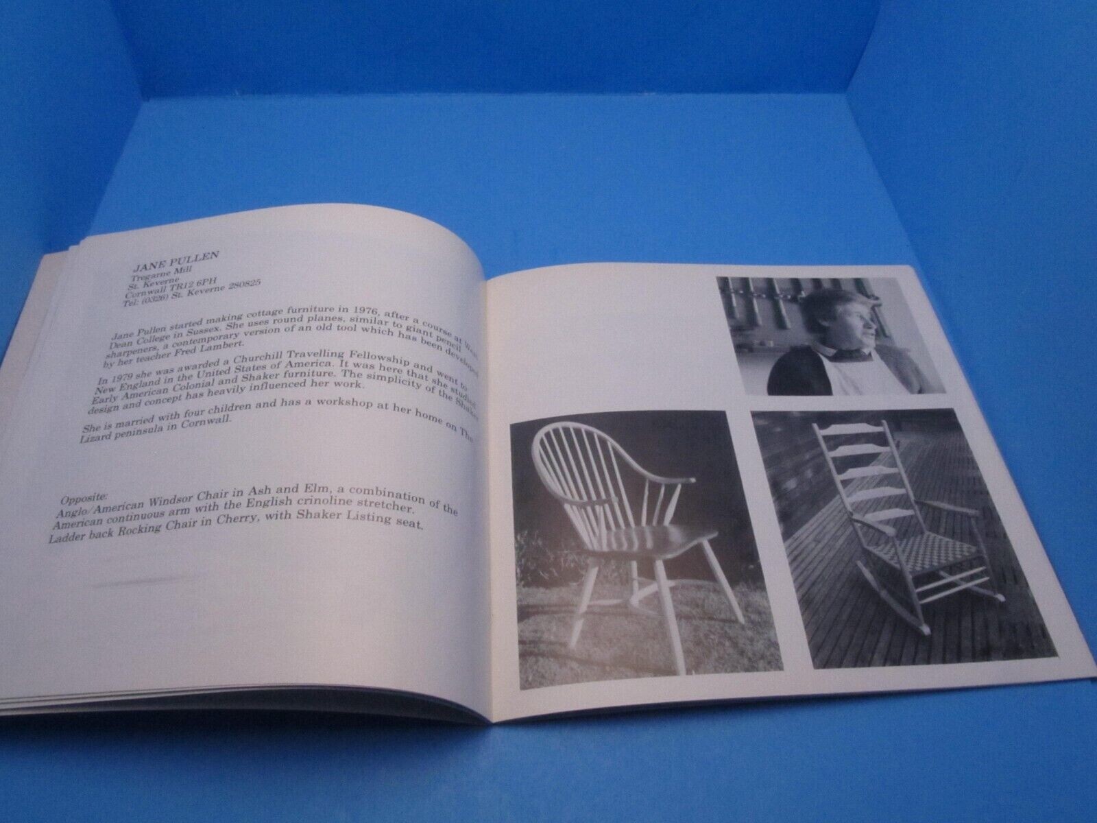 book HAND & MIND an EXHIBITION of the WOODWORKERS ART Cornwall England furniture