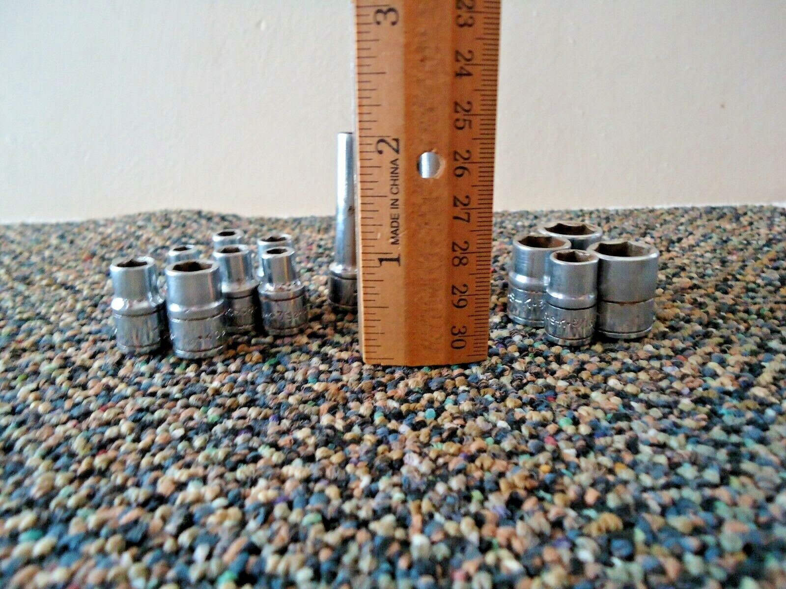 Vtg S-K 1/4″ Mixed 16 Piece Lot Includes # 40970 Ratchet And Various 1/4″ Socket