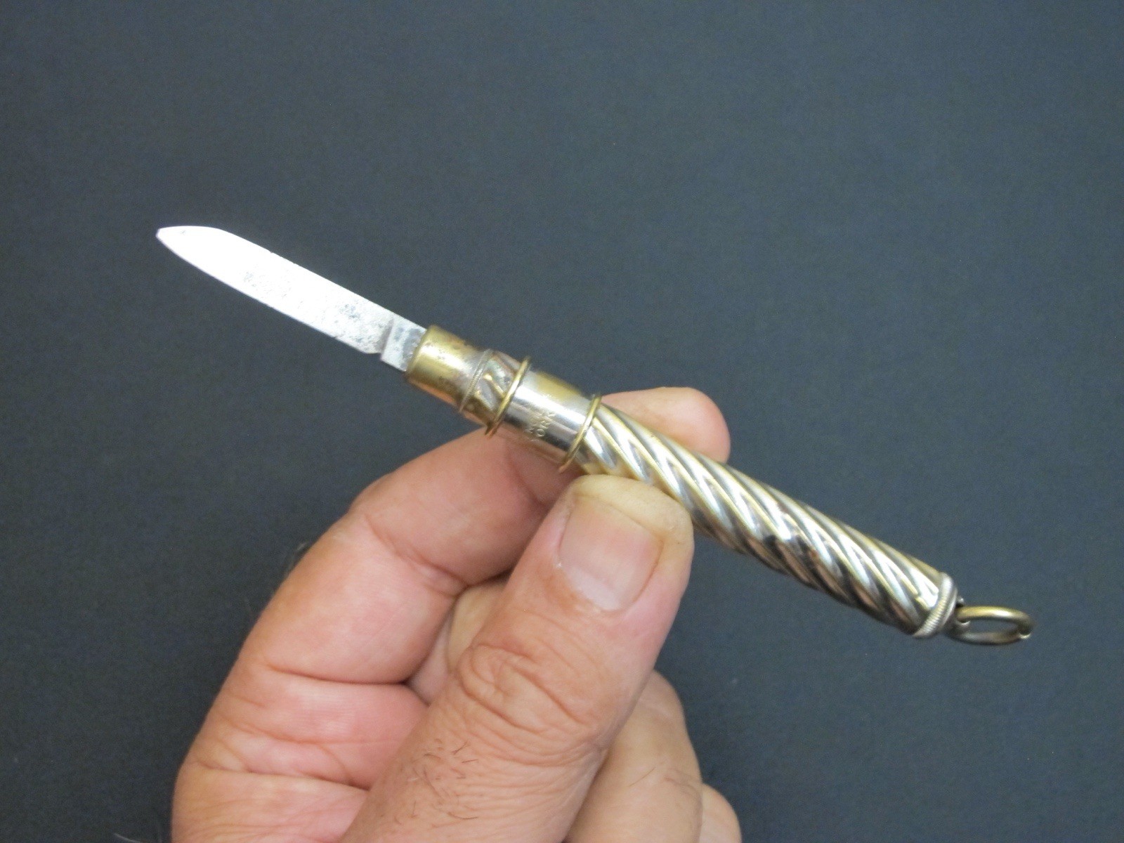 Very Rare 1883 “EAGLE PENCIL CO.” Pencil sharpener Packet Knife Antique Tool