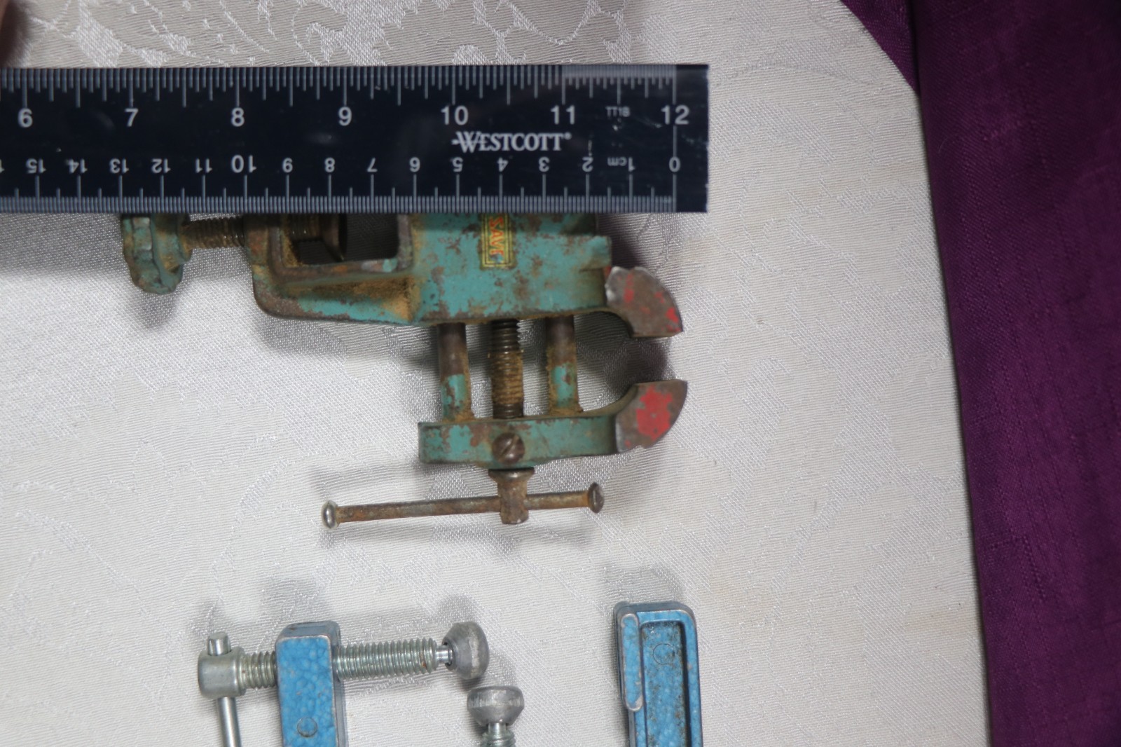 Vitage Globemaster 2 way Clamp 69950 & Clamp on Bench Vise