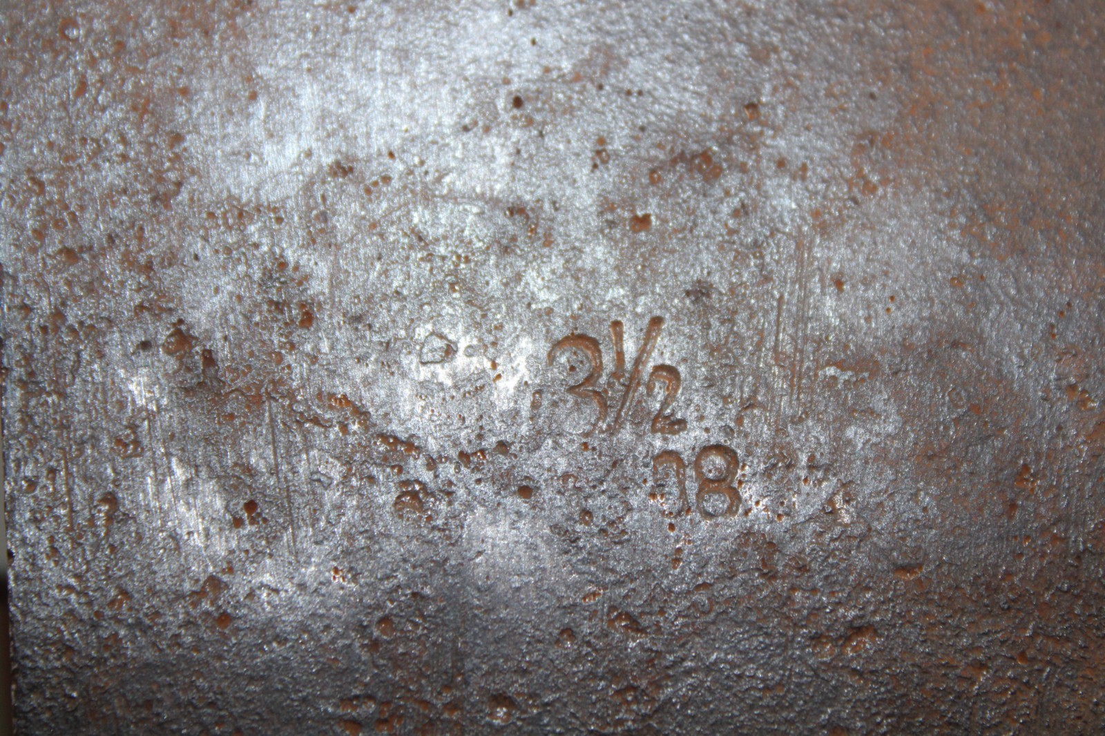 3.5+ Lb Unbranded 9.5″ Double Bit Axe Head Marked 3 1/2 08