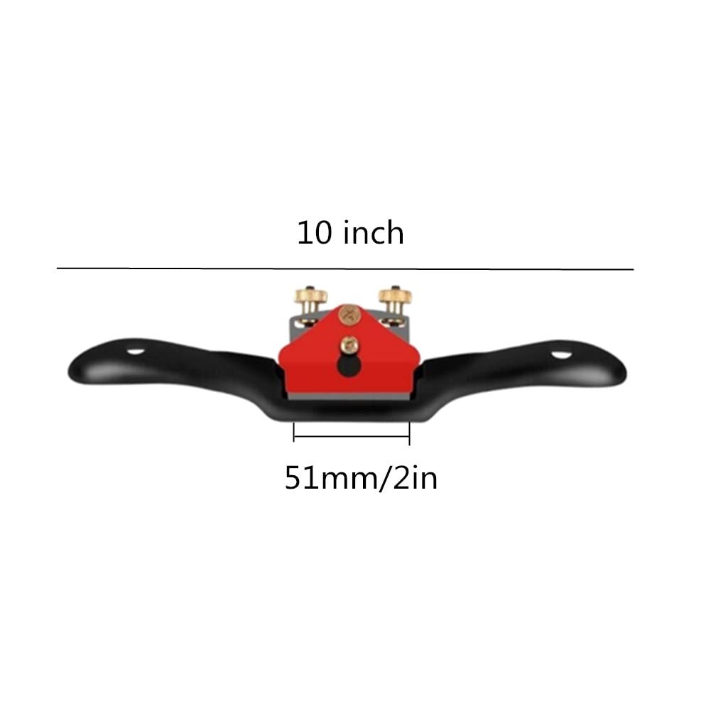 10 Adjustable Spokeshave Plane with Flat Base Metal Blade Wood Spoke Shave USA