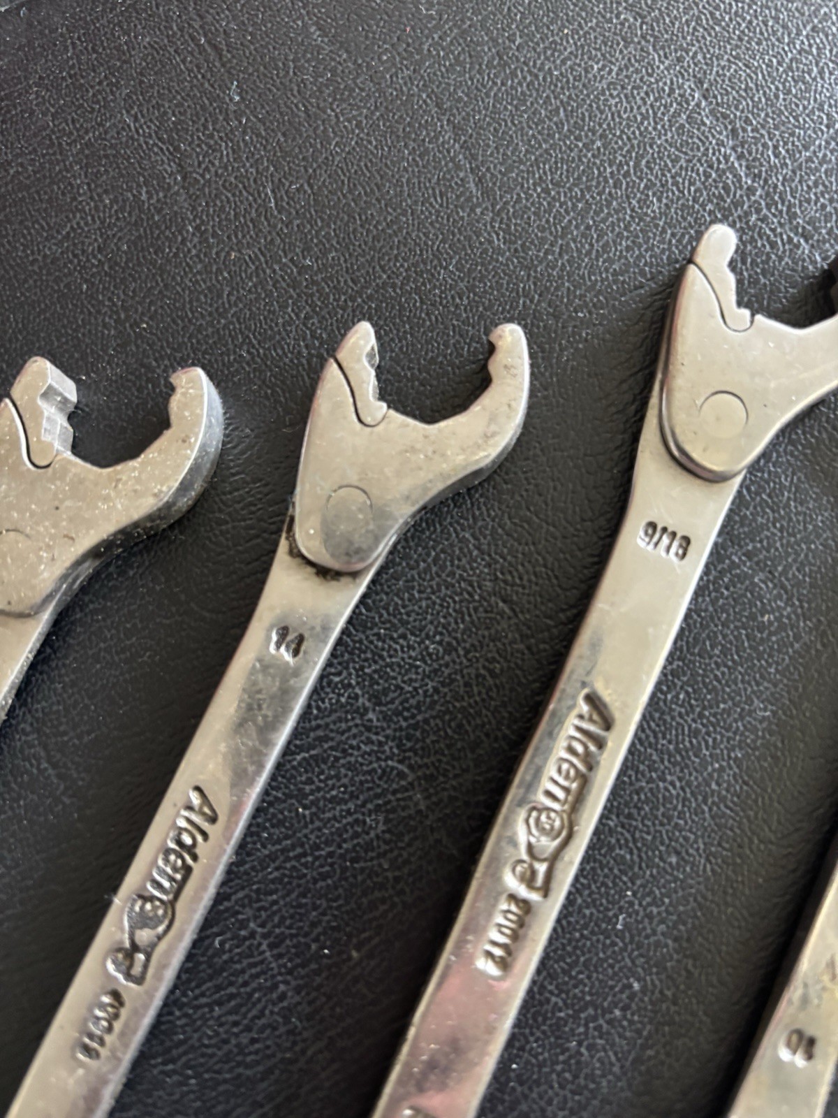 Vintage 5 Piece A&S Tools Double Open End Alden Wrench Set SAE And Metric