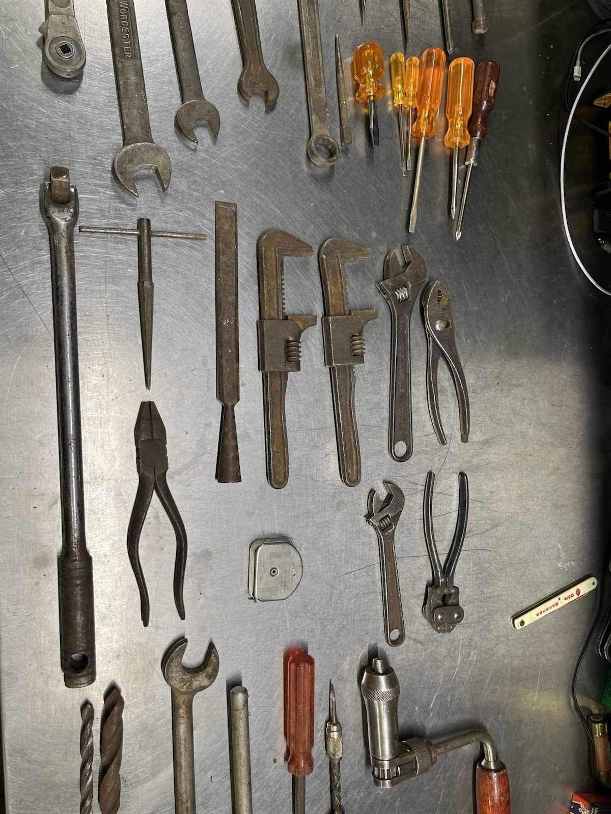 1930’s Tools Walden Worcester Spin Tite Indestro Duro Bell Crescent Barcalo
