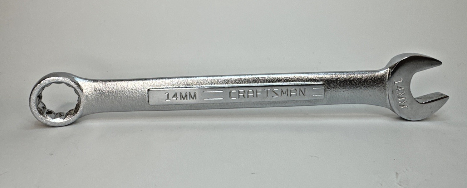 Vintage Craftsman Tools 42918 Metric Combination Wrench 14mm-VV- Series USA Tool