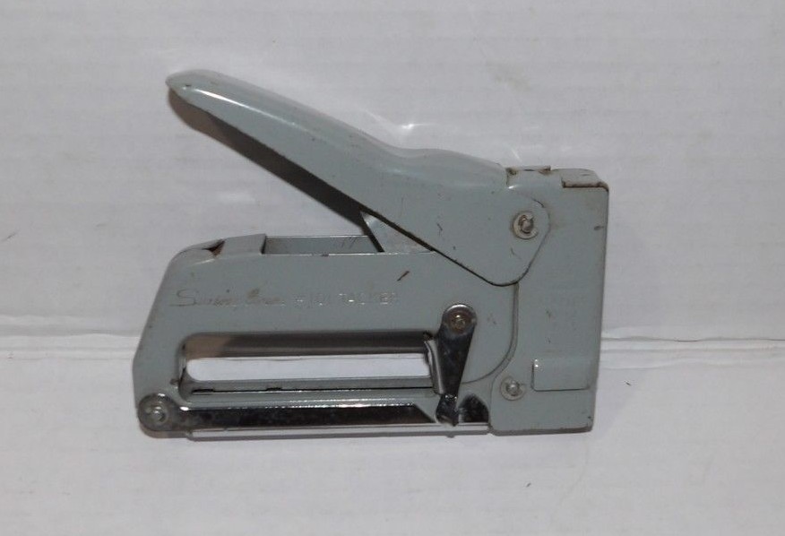 Vtg 1950’s Swingline gray Stapler #101 tacker industrial heavy duty