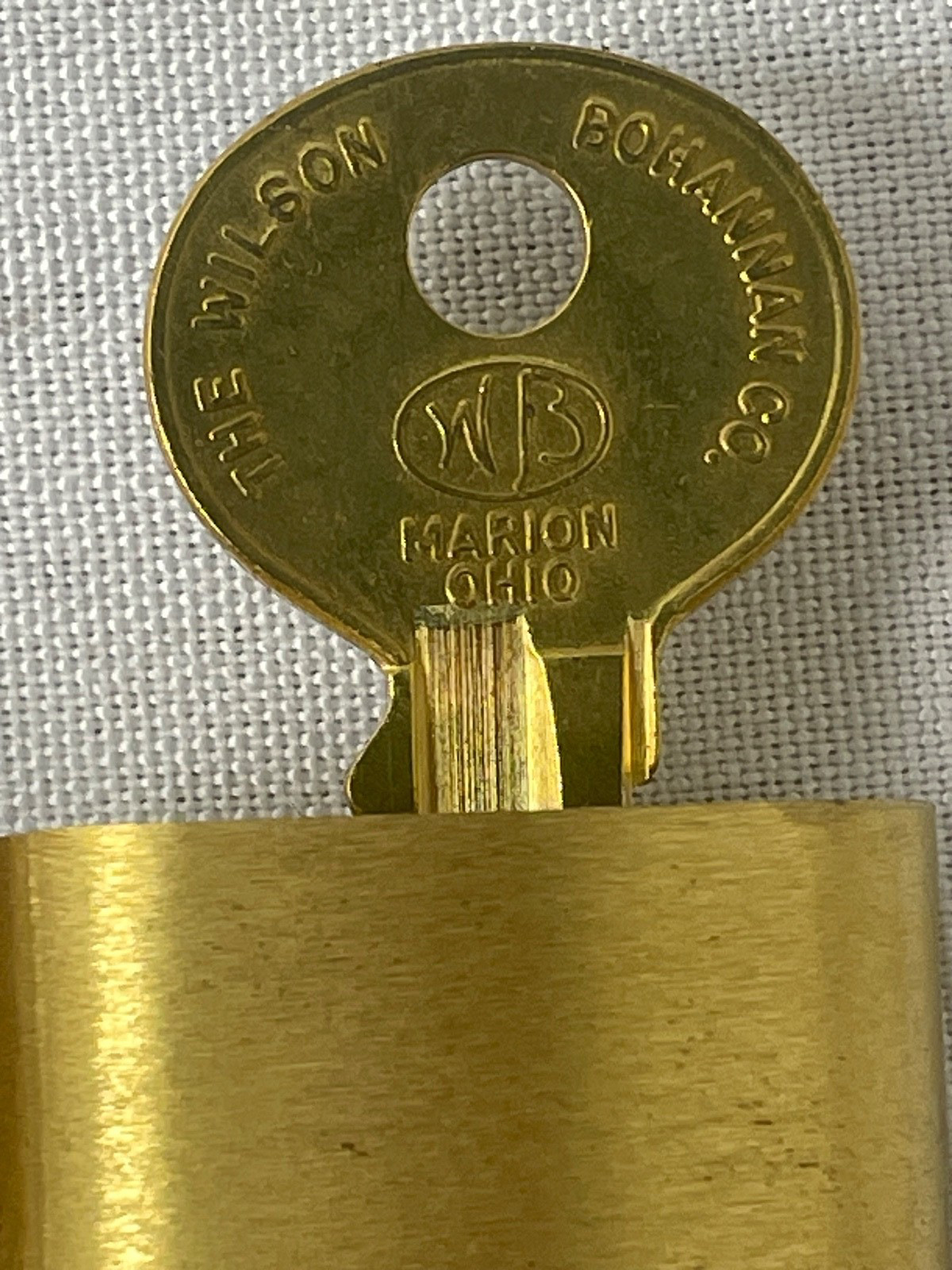 VTG NOS 12 WILSON BOHANNAN SOLID BRASS PADLOCKS All KEYED ALIKE