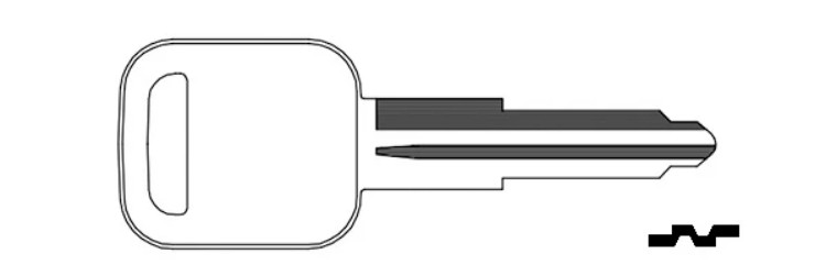 GM B53 / X143 Uncut Key Blank For Chevy Geo GMC Isuzu Spectrum NPR