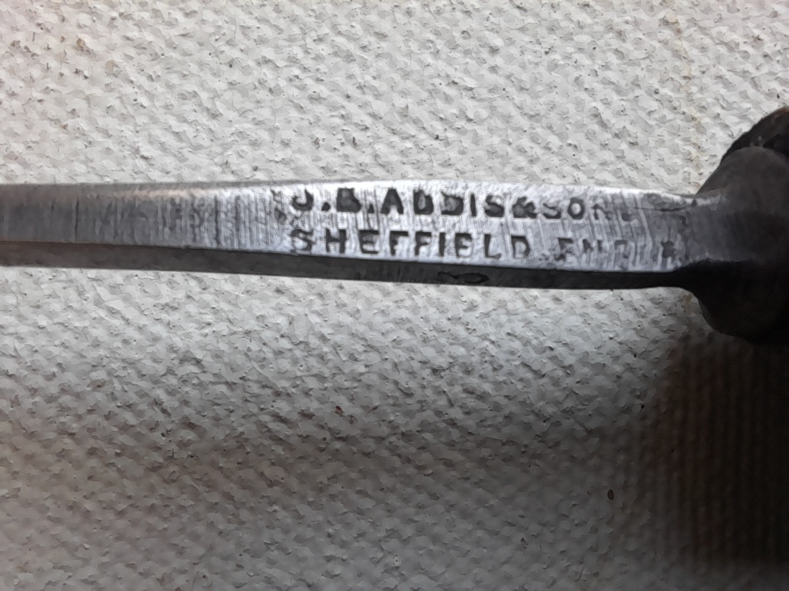 Antique S.J. Addis Sheffield 4 mm (1/8″) No. 3 sweep Carving tool 10 Prize Medal