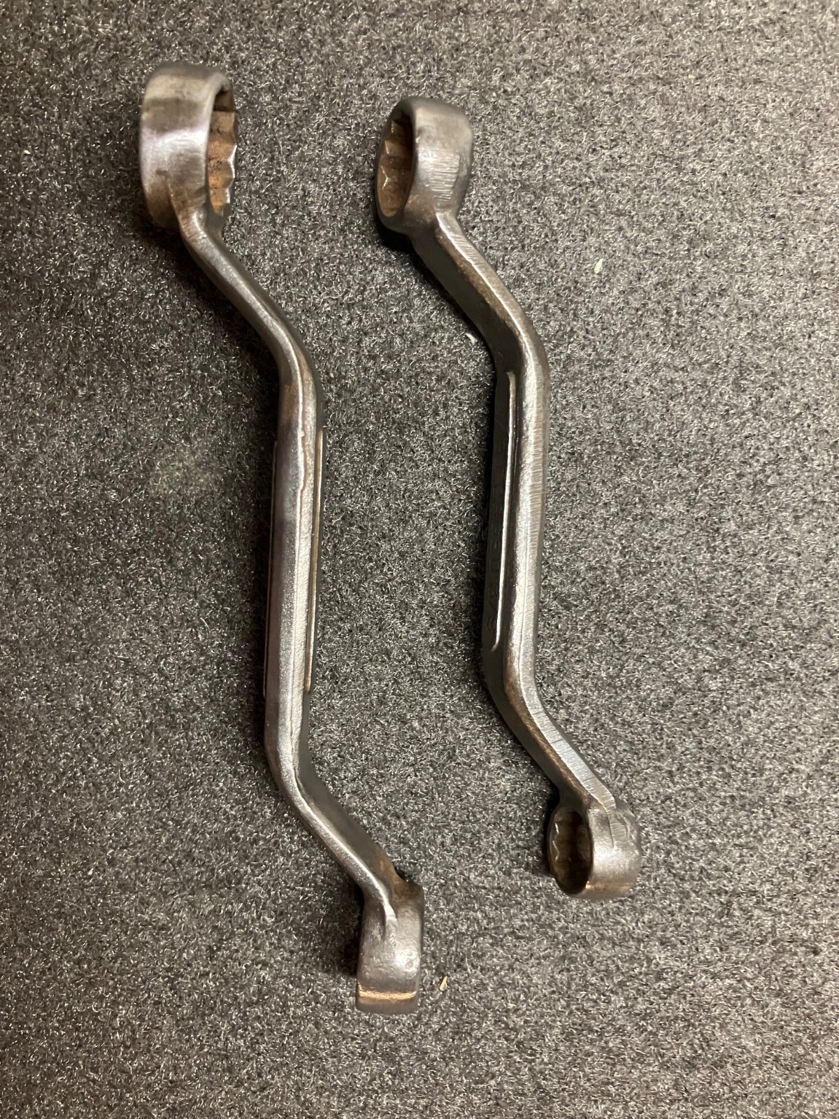 Vintage Offset Box End Wrenches Forged and Made in USA 12 Point (e)