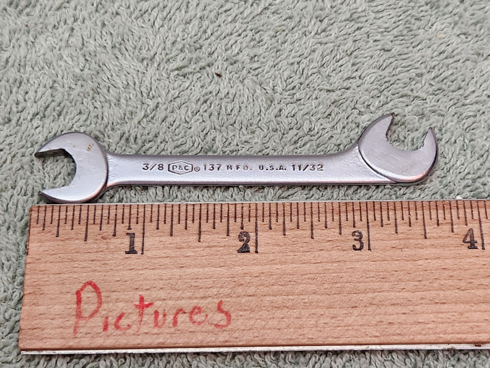 P & C #137 Open End Wrench 9/32 & 5/16″ USA