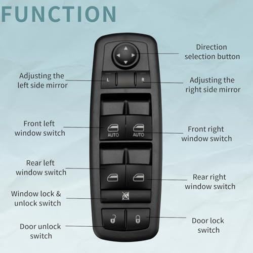 Front Left Driver Side Master Power Window Switch Control Switch Compatible w…