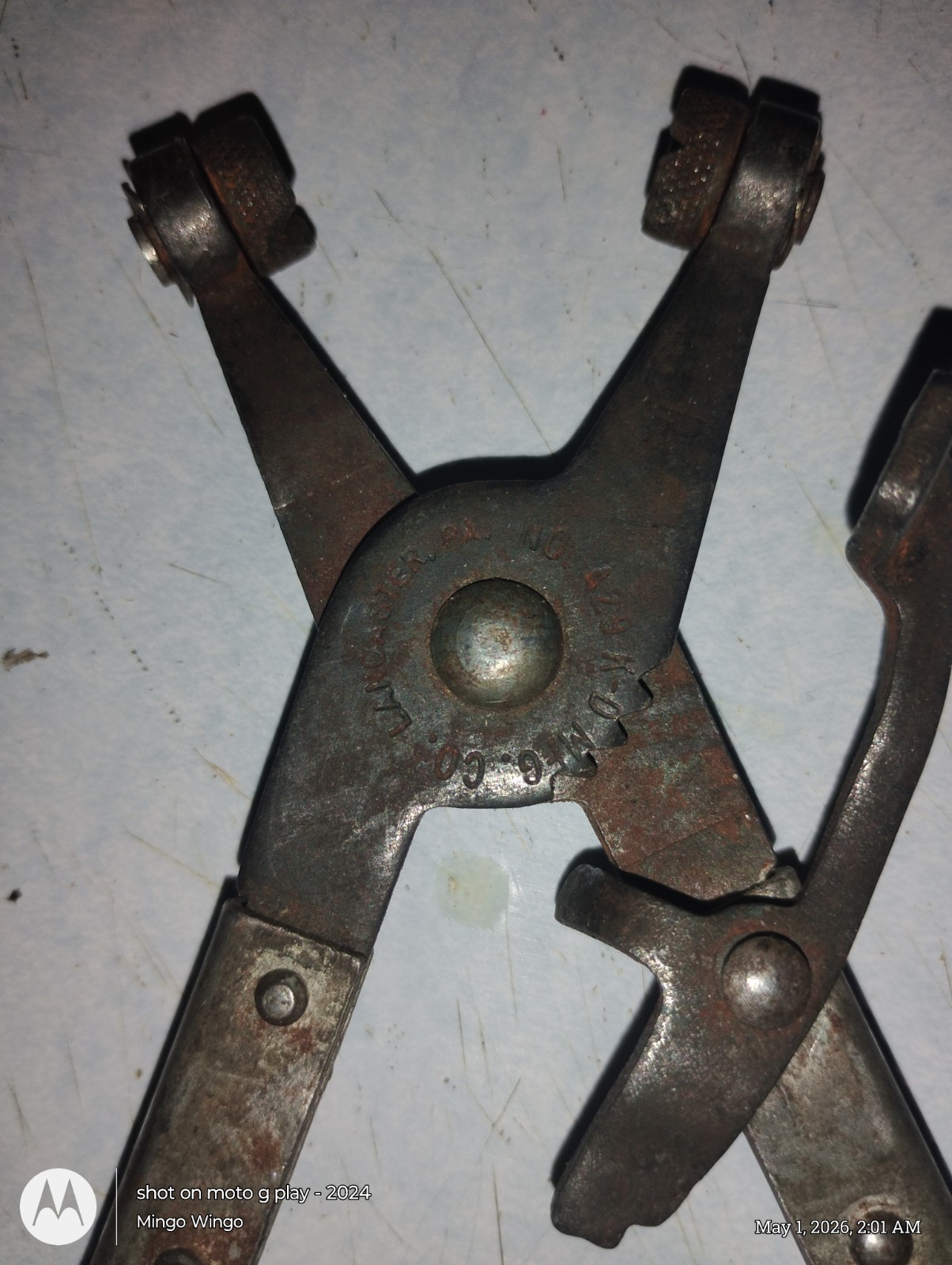 K-D Tools Mfg Co No. 429 Locking Pliers for Spring Hose Clamps USA Lancaster