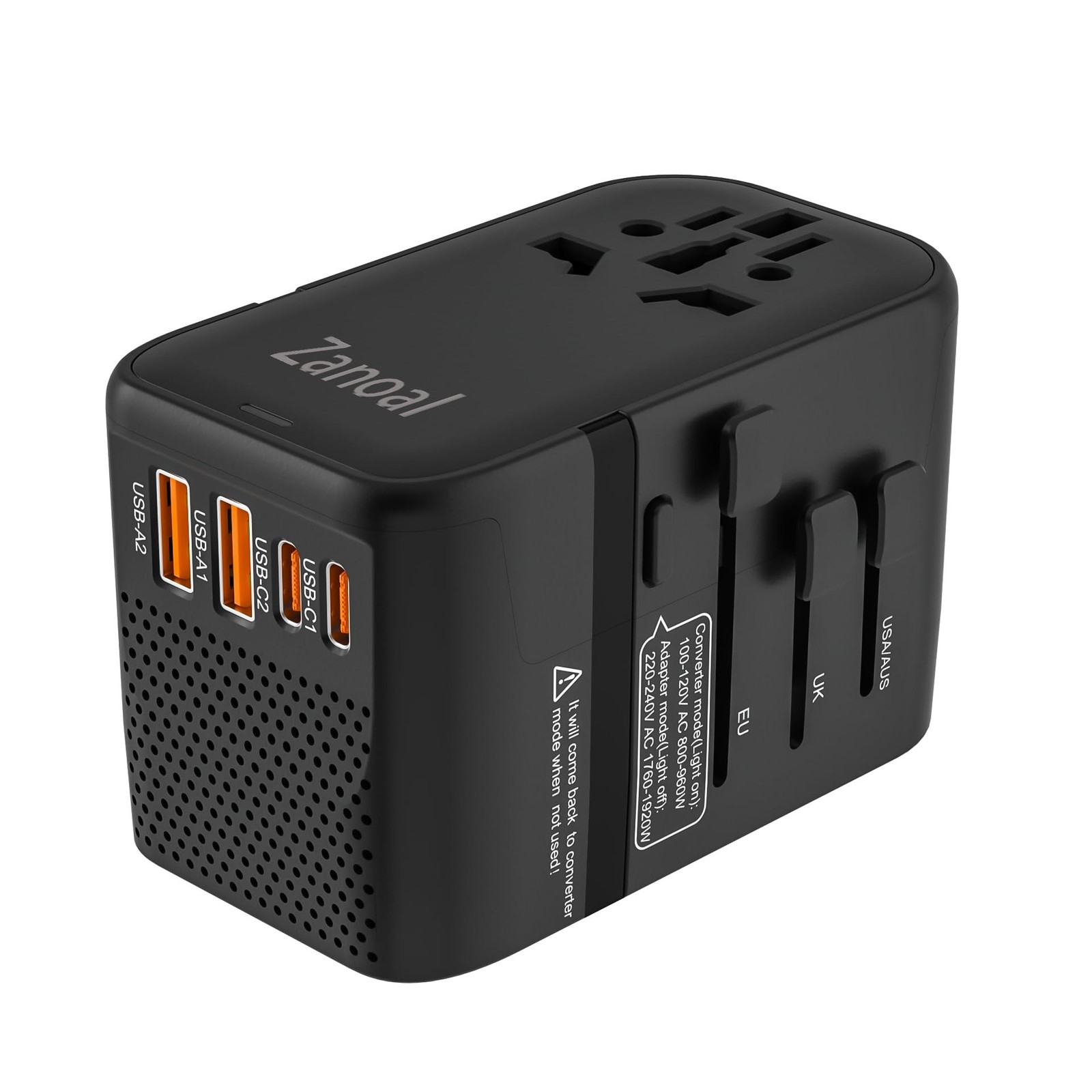 220V to 110V Voltage Converter,US to Europe Travel Converters,Universal Inter…