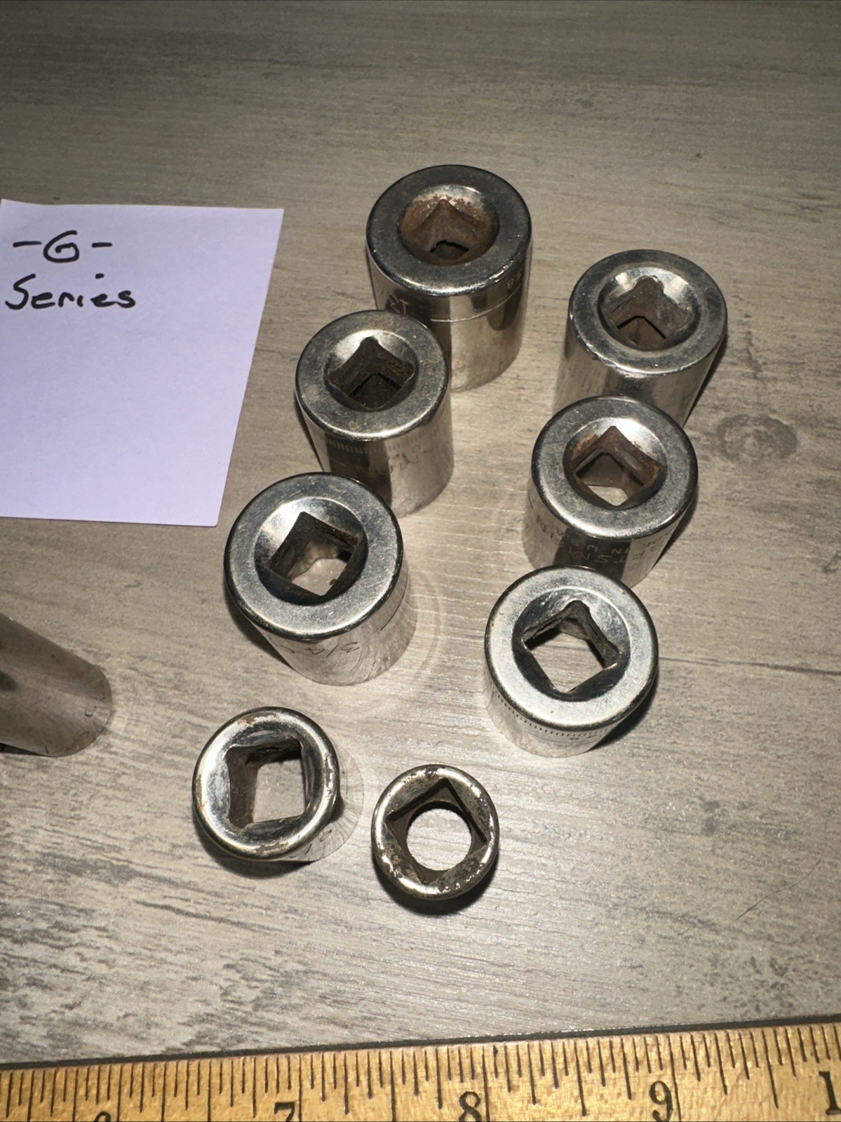 18 Craftsman Sockets Variety -G- Series Used.