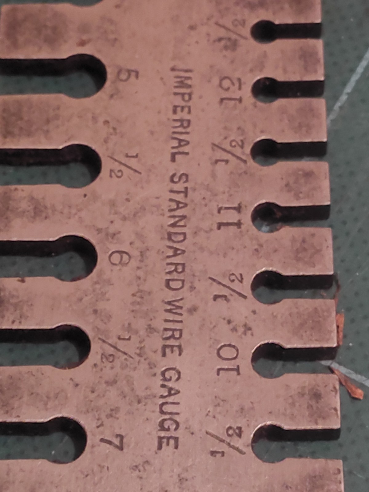 A W Baker Of Warrington 1905 Imperial Standard Wire Size Gauge Tool