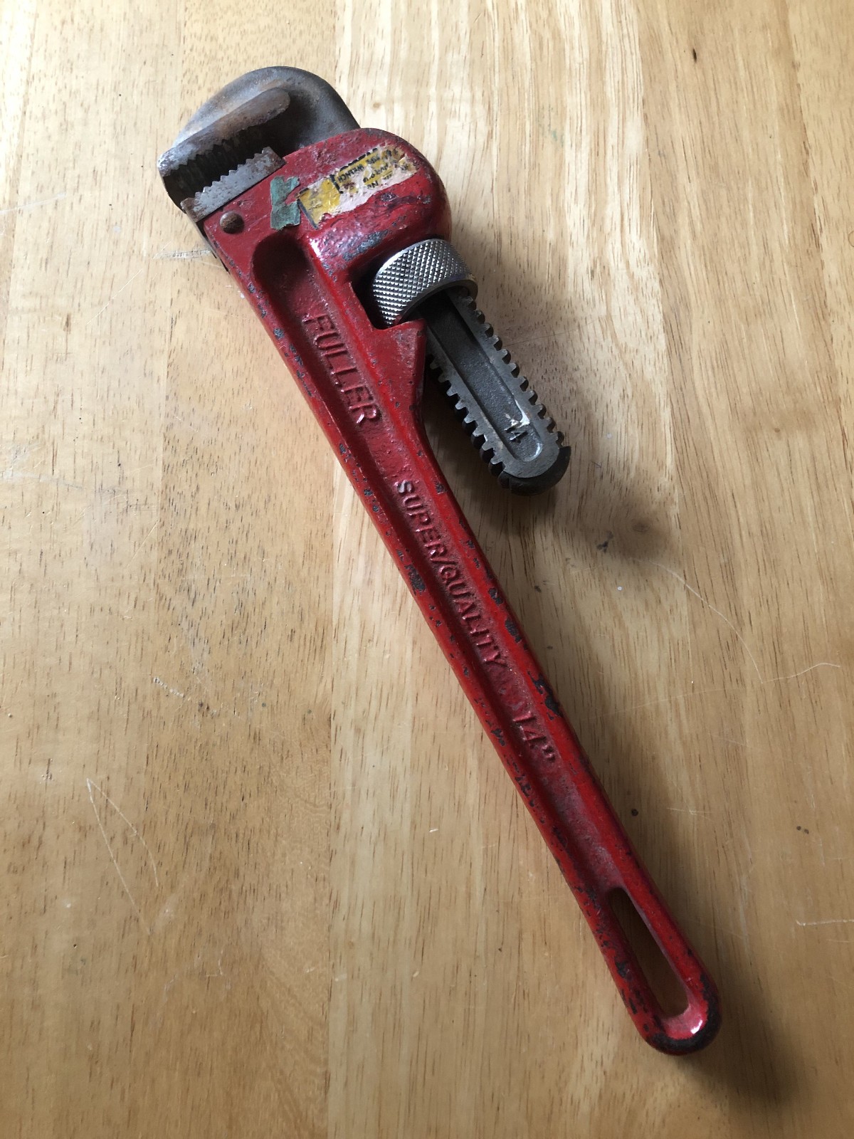 Fuller Pipe Wrench 14″ Vintage – “Super Quality” – Adjustable