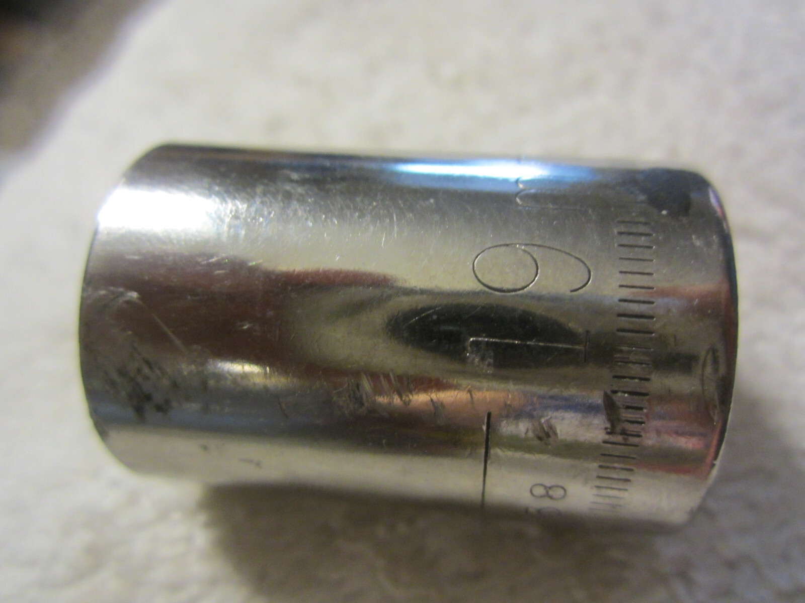 19 mm Craftsman USA 19MM 12 Point 1/2″ Drive Shallow Socket inverted G 44238 VTG