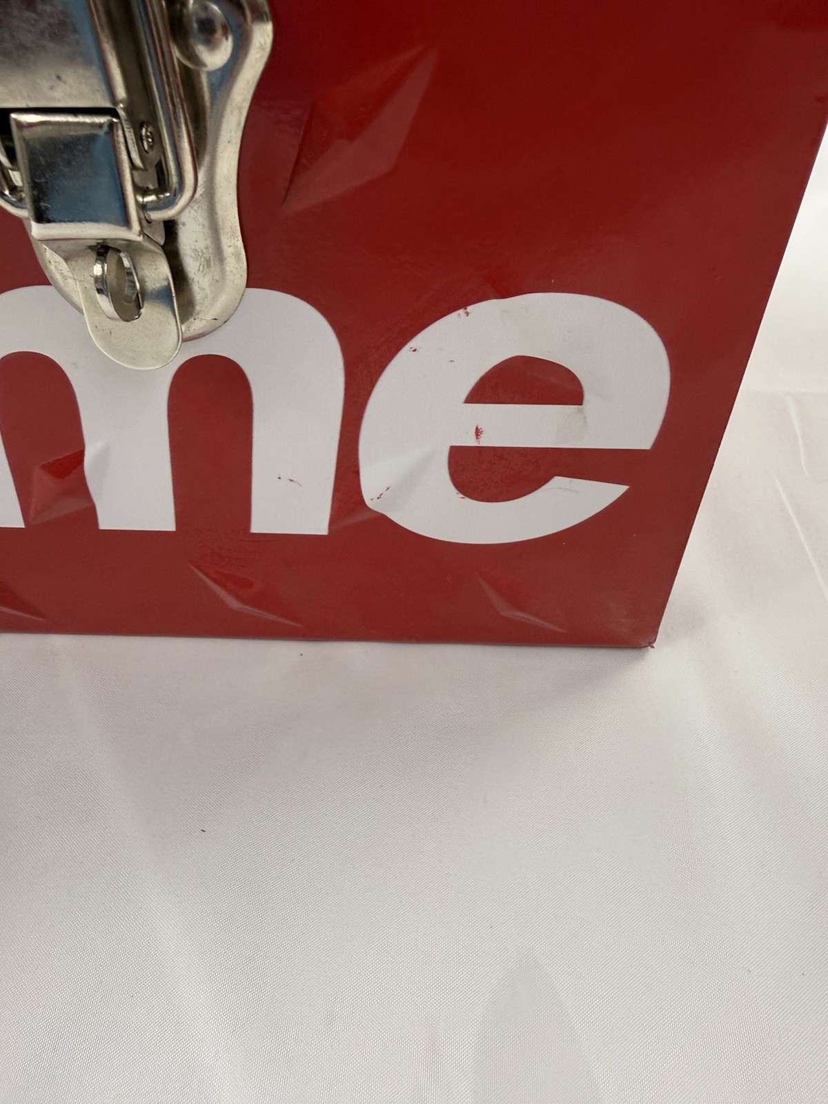 Supreme Diamond Plate Tool Box Red Box Logo FW18 Brand New 2018 White Logo