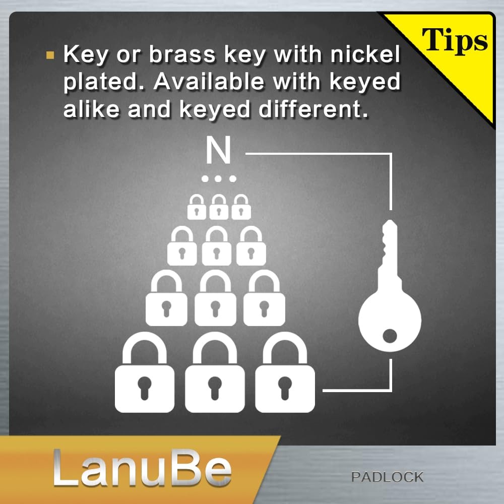 Lock Laminated keyed Padlock (1-9/16″, 40mm), keyed Alike Locks, Normal Shack…