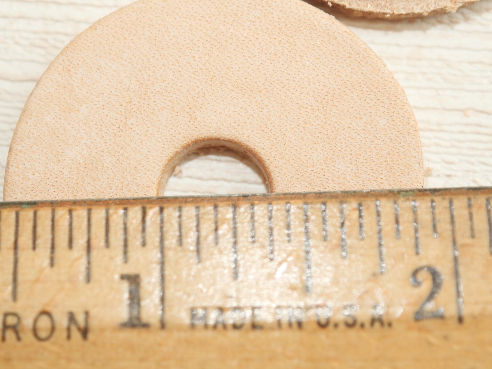 Lot of 10 Leather Washers Chisel Handle restoration 1½” x 3/8″ X 3/16″ thick