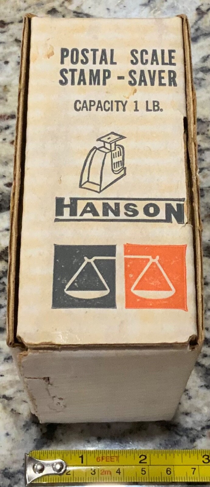 Mist Green Hanson Postal Scale Vintage 1960’s Stamp-Saver Model No. 150 Jan 1963