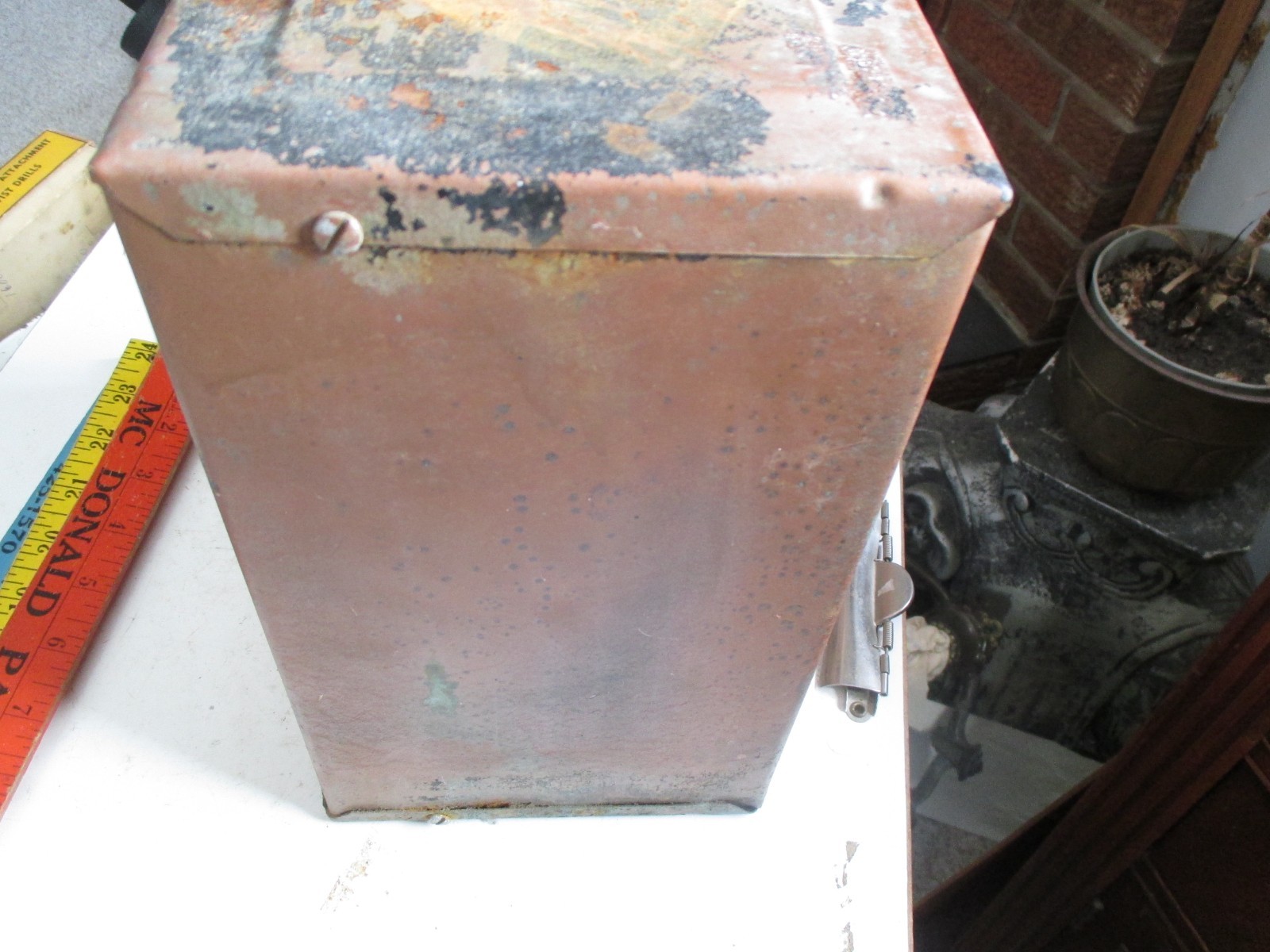 Vintage 5 Drawer Metal Tool Box Parts Organizer