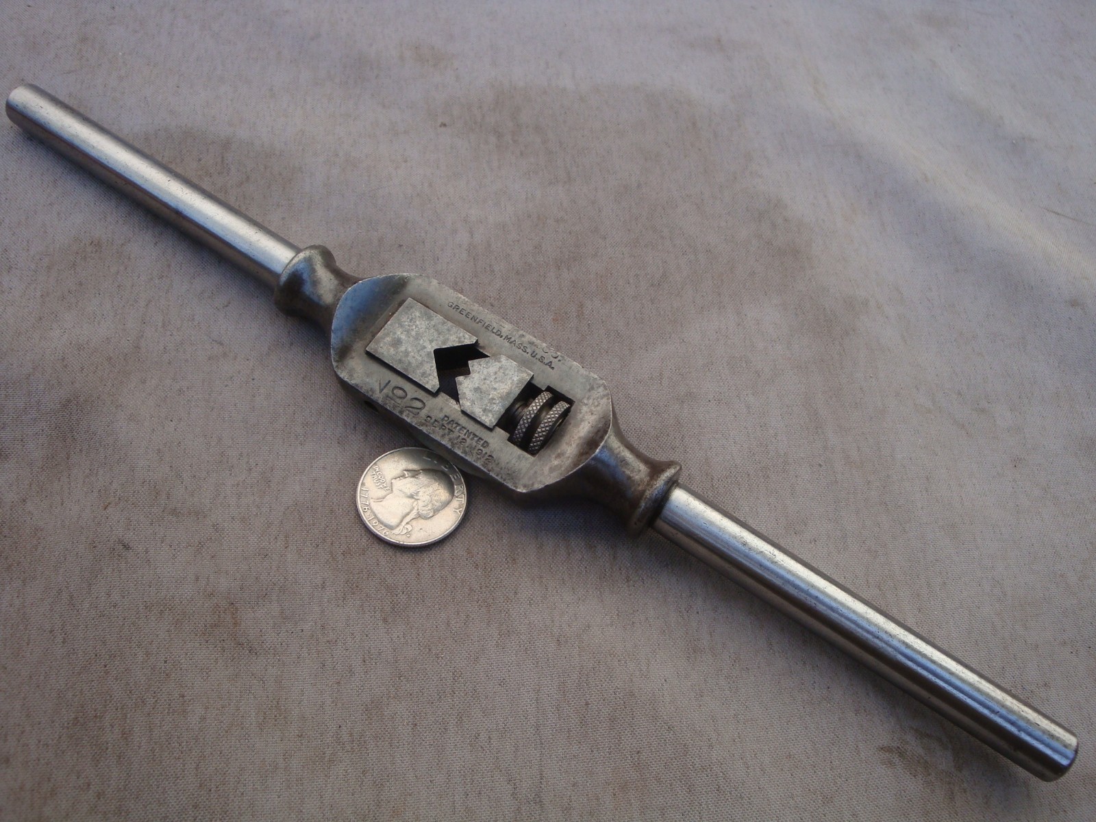 Antique Greenfield No.2 Tap Handle Russell Pat. 1912