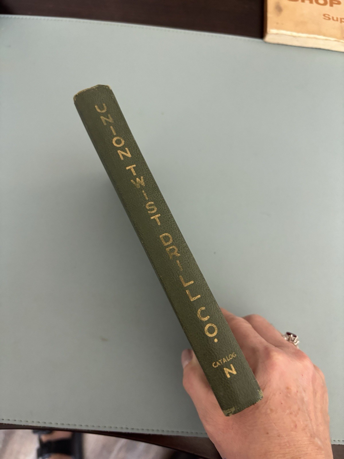 Union Twist Drill Co. Catalog N Book/Guide Athol, Mass. U.S.A. Industrial Label