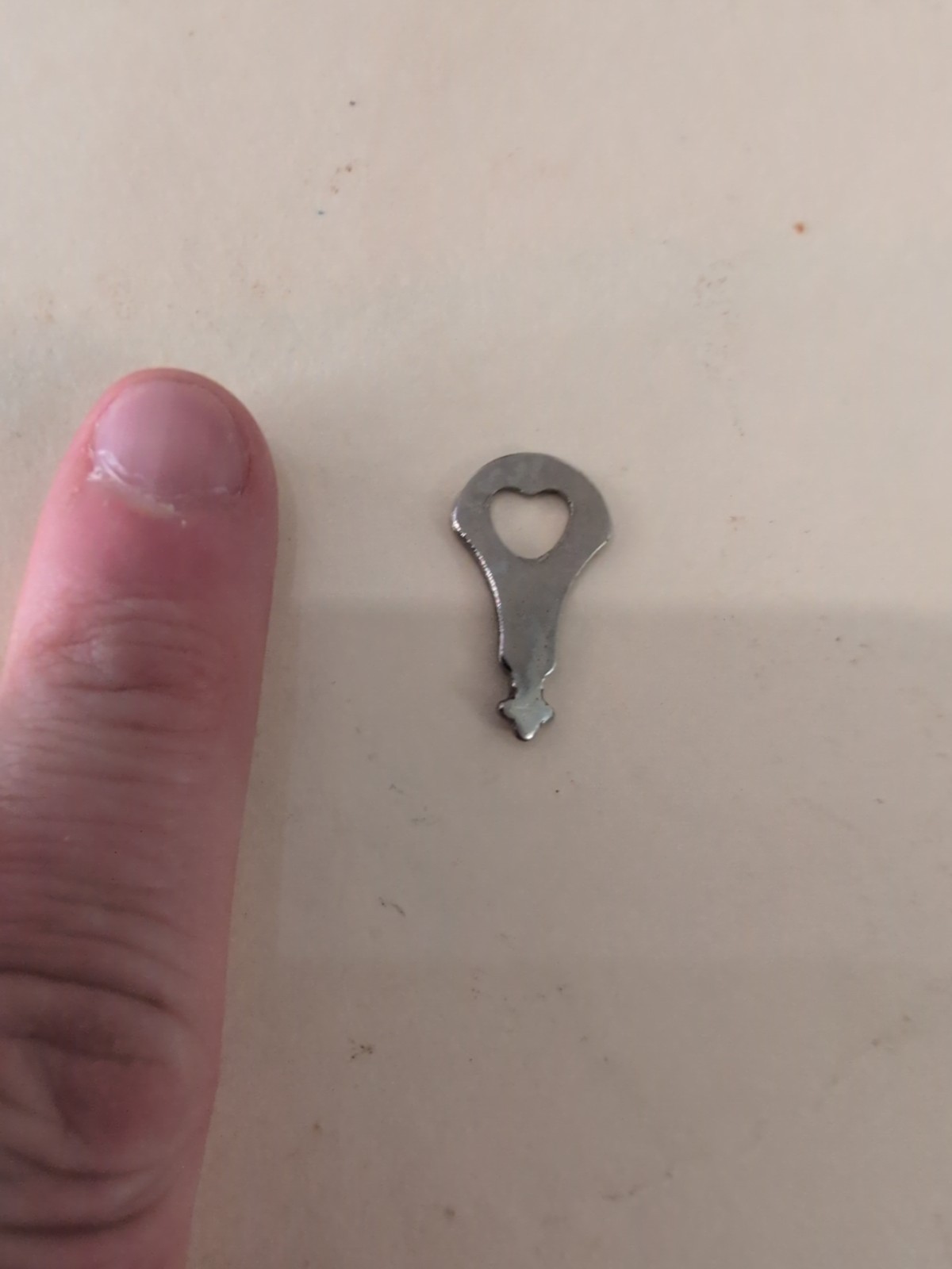 Flat Steel Luggage Case Key