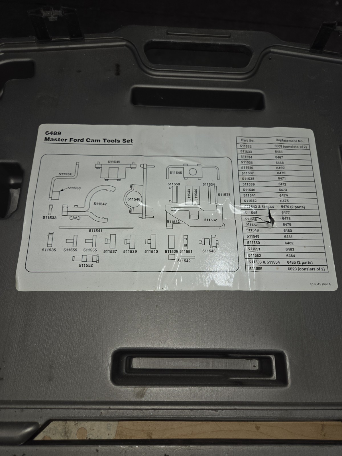 Ford Cam Tools Master Set Mac Tools MFC1100 in Case CB0225MSS (NSP000804)