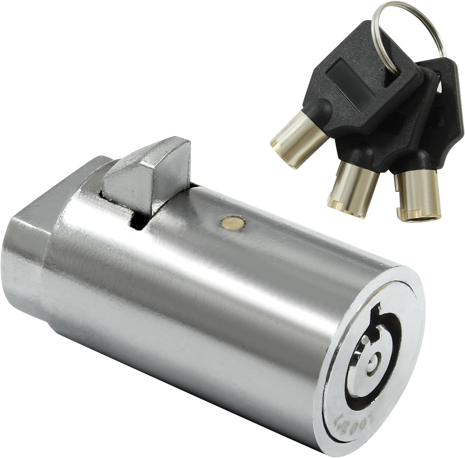 1 Pcs Vending Machine Lock and Key, Tubular Key Lock | 3 Keys, Zinc Alloy, Chrom