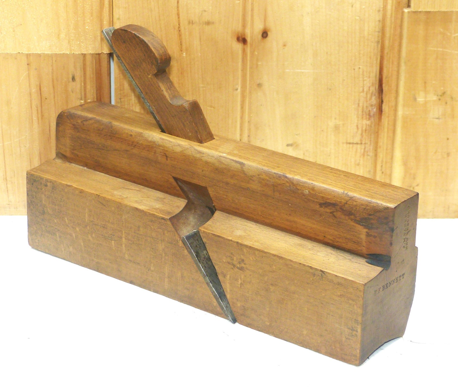 Uncommon * Vintage JM Taber No 40, 1⅞” Hollow Molding Plane INV18842