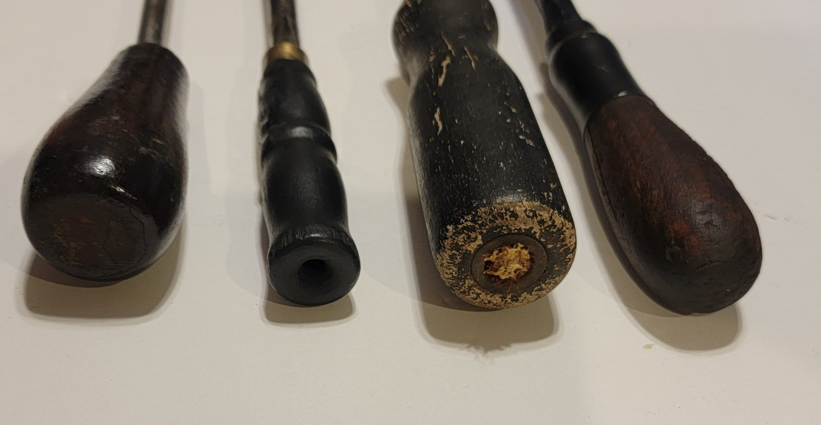 Antique or Vintage LOT of 4 Copper Head Tipped Soldering Irons Unbranded