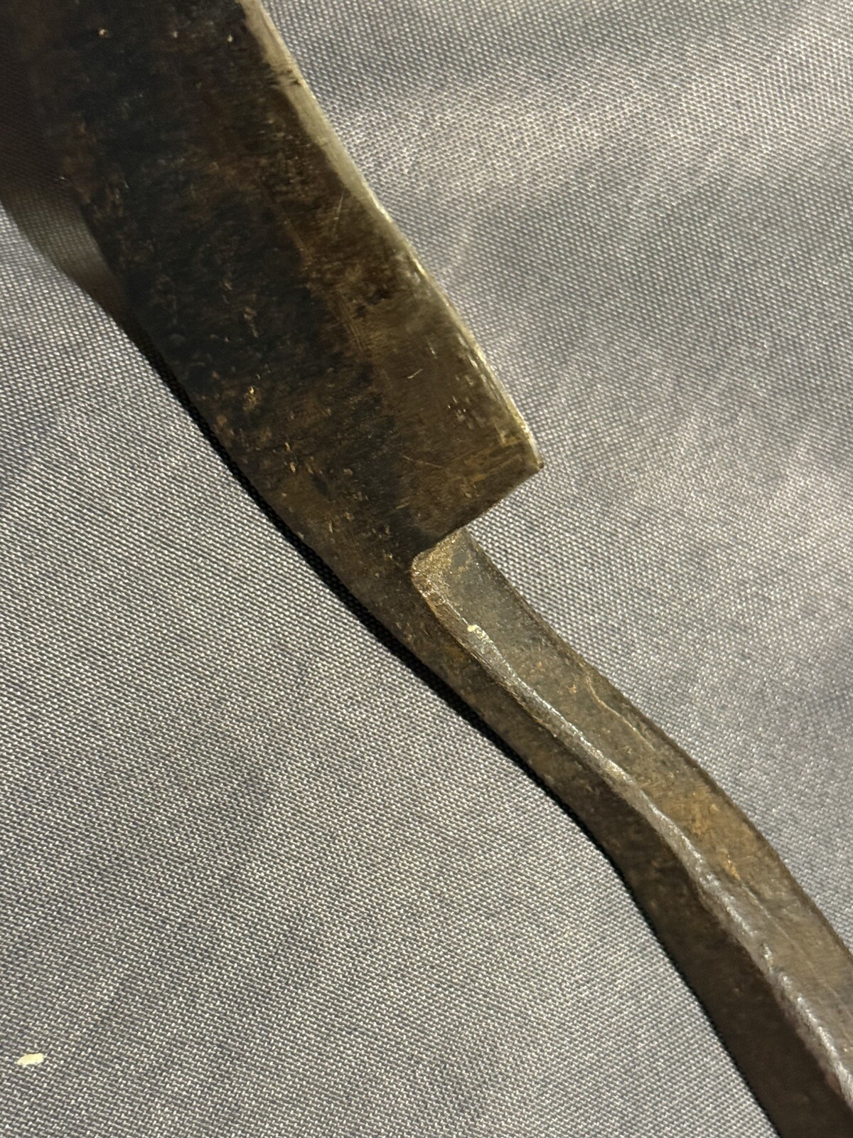 Early Antique Wood Shaver Cooper Chamfer Draw Knife Primitive Hand Wrought Tool