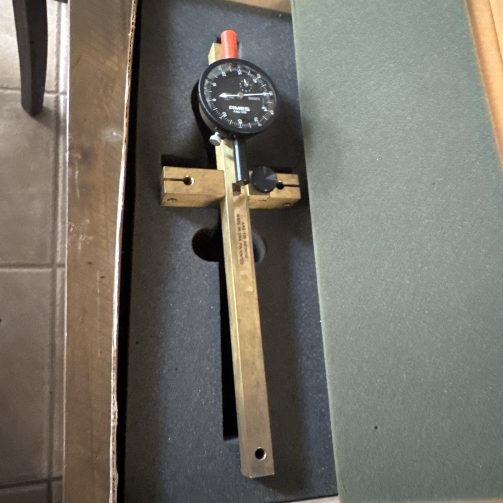 B.C. AMES CO. #AAG-100 INFINITII TOOL PERCISION ALIGNMENT GUAGE IN ORIGINAL BOX