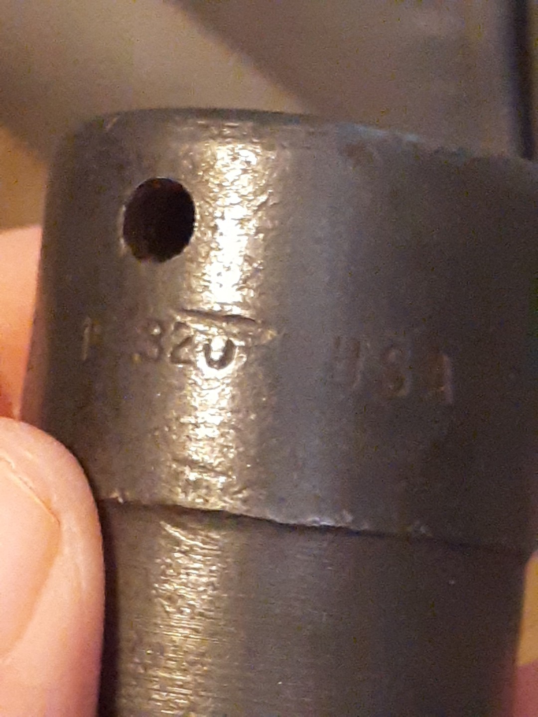Vintage Snap-On 1” 6pt Socket P-320-1/2 For Mechanics And Automotive