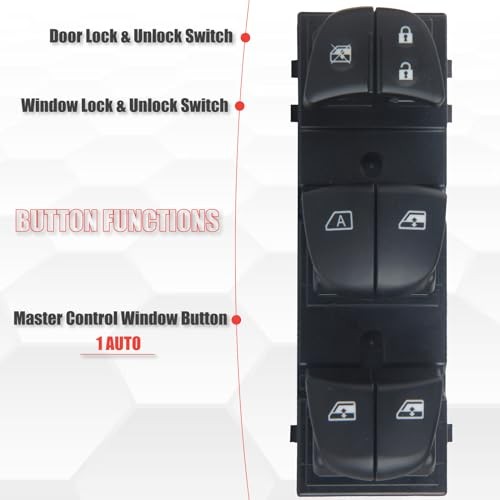 25401-3TA5A Master Power Window Switch Driver Side Compatible with Sentra 2013