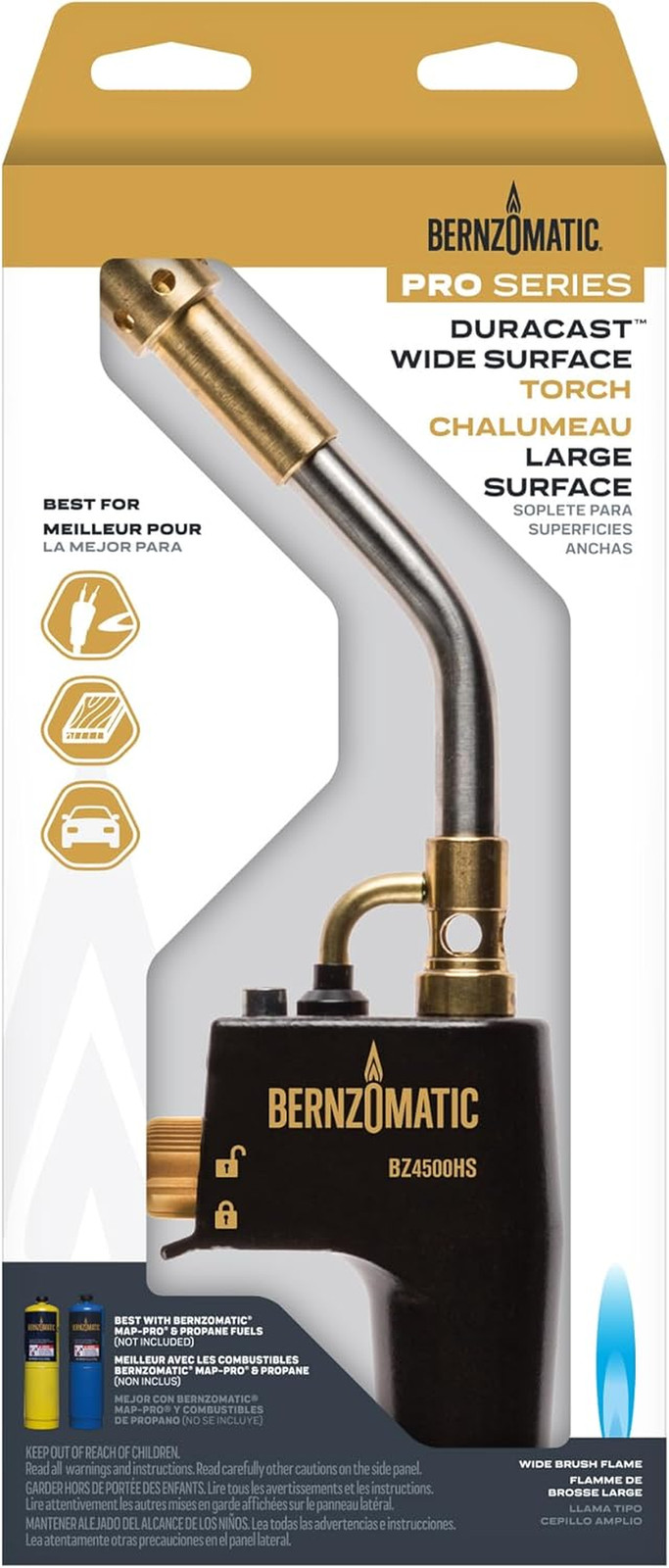 ® Duracast® Wide Surface Torch – Durable Cast Body Aluminum Construction for Coo