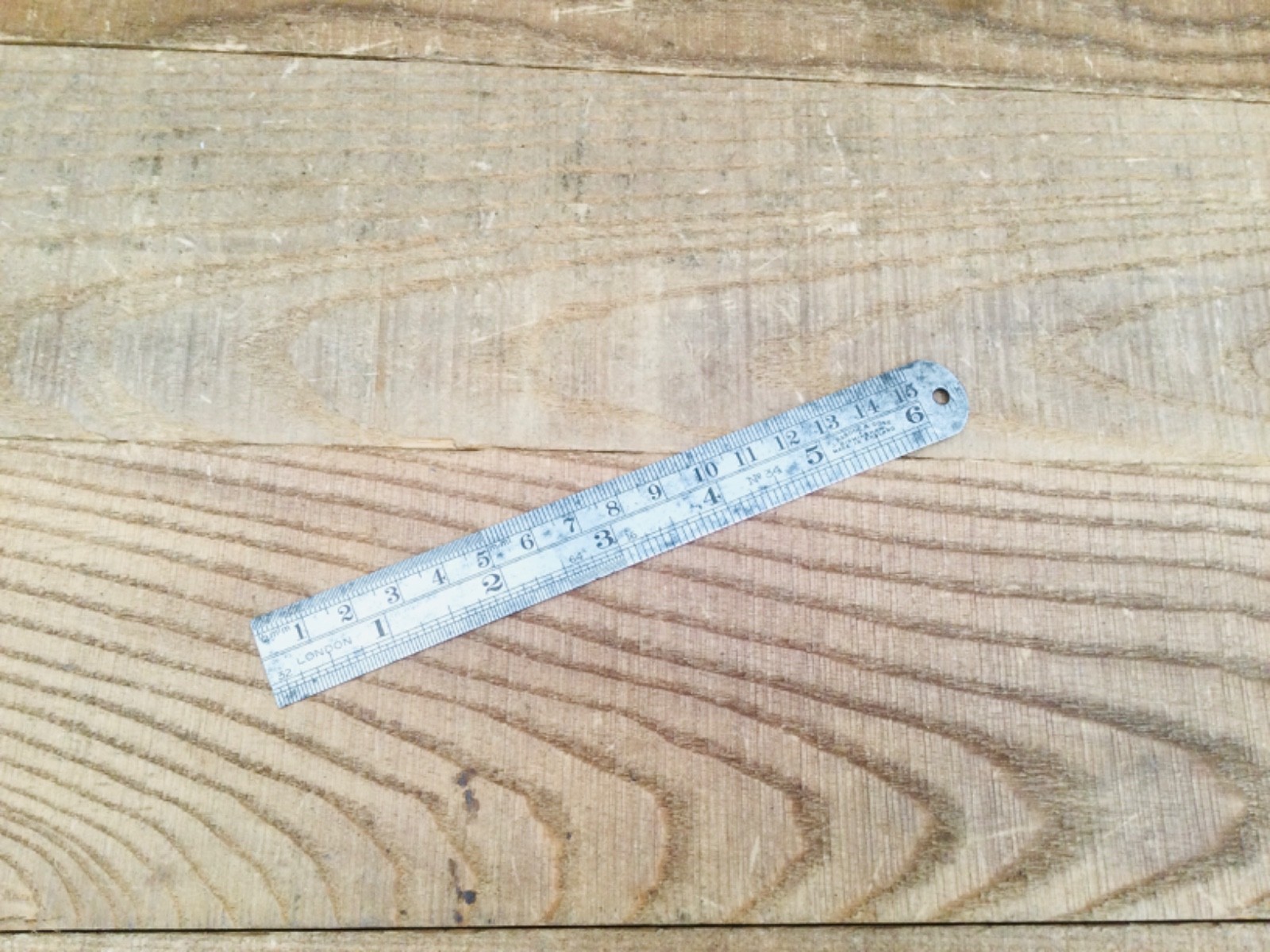 Vintage Rabone & Sons No.34 6” Engineers Steel Rule Metric & Imperial