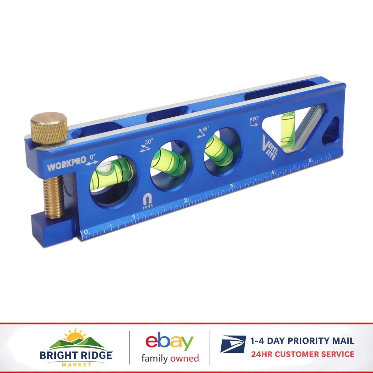 Aluminum Alloy Torpedo Level with Thumb Screw for Secure Conduit Measurement