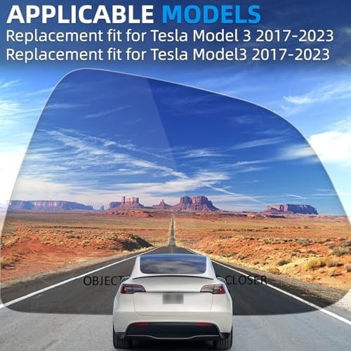 Passenger Side Mirror Replacement for Tesla Model 3 Model3 2017 2018 2019 202…