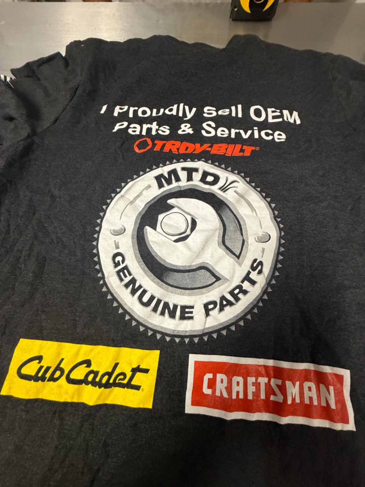 Troybuilt tools T shirt Cub Cadet Craftsman Genuine Parts Dark Grey T Shirt Med