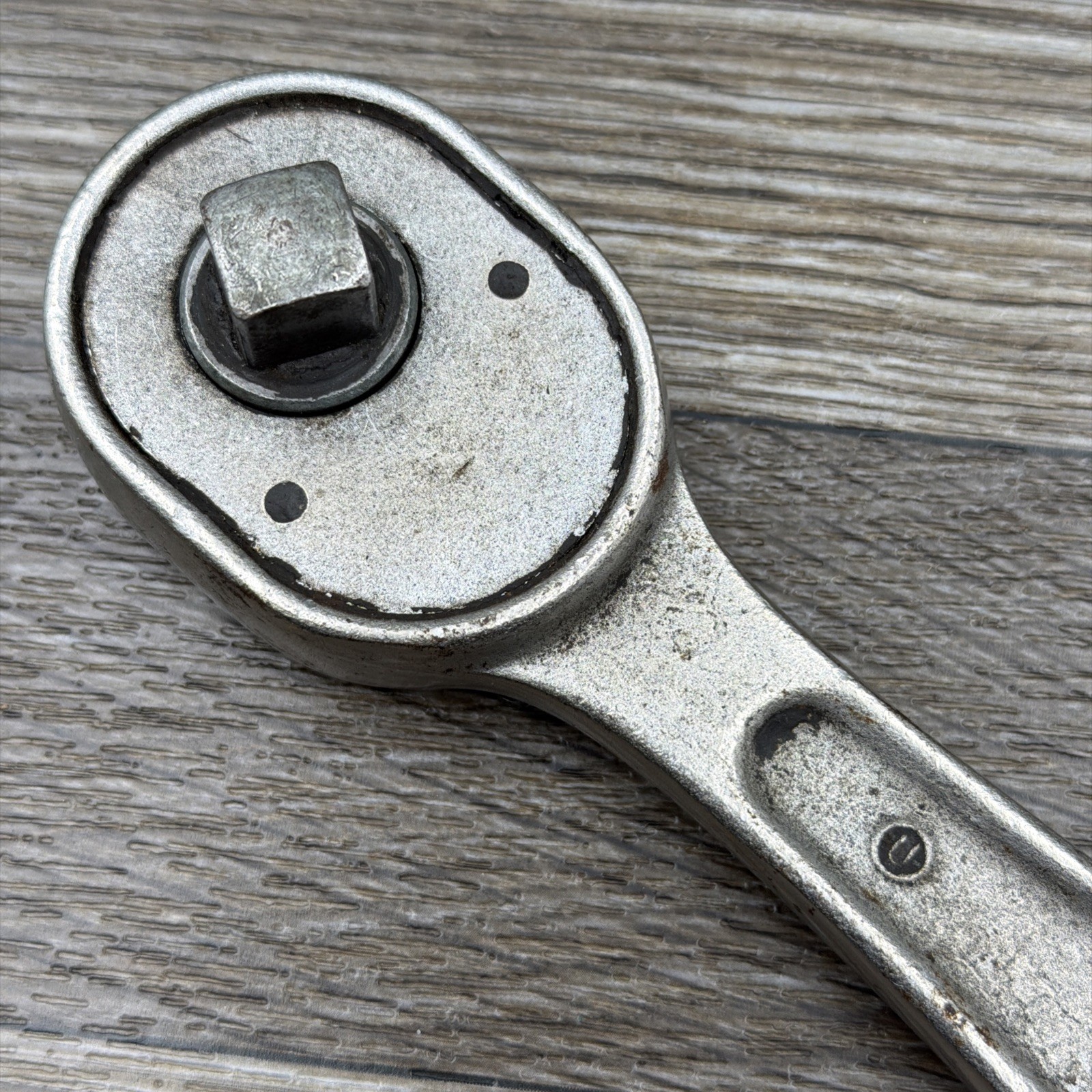 Vintage 1940s Craftsman 1/2” Ratchet Marked “U” USA – RARE Model by Plomb