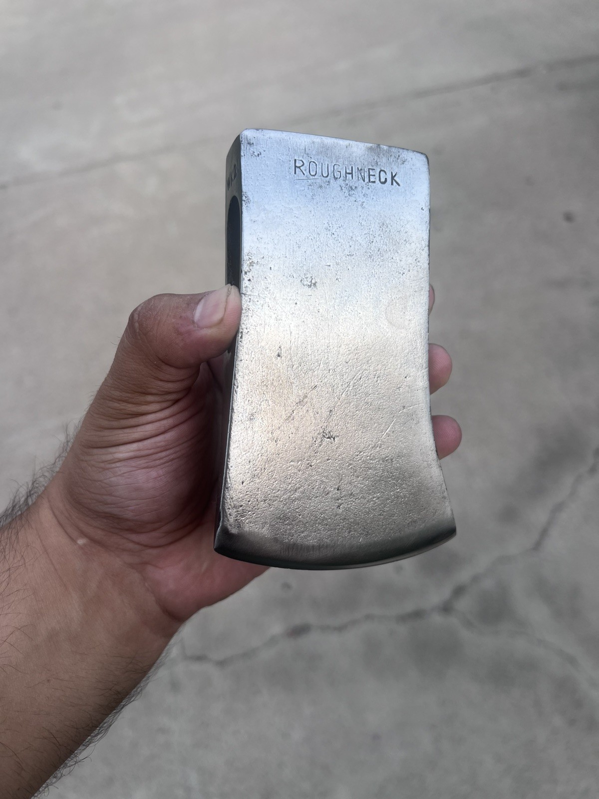 Bad-Axe Cleaned Up: ROUGHNECK Axe Head 1 1/4 WK21 Polished Sharpened