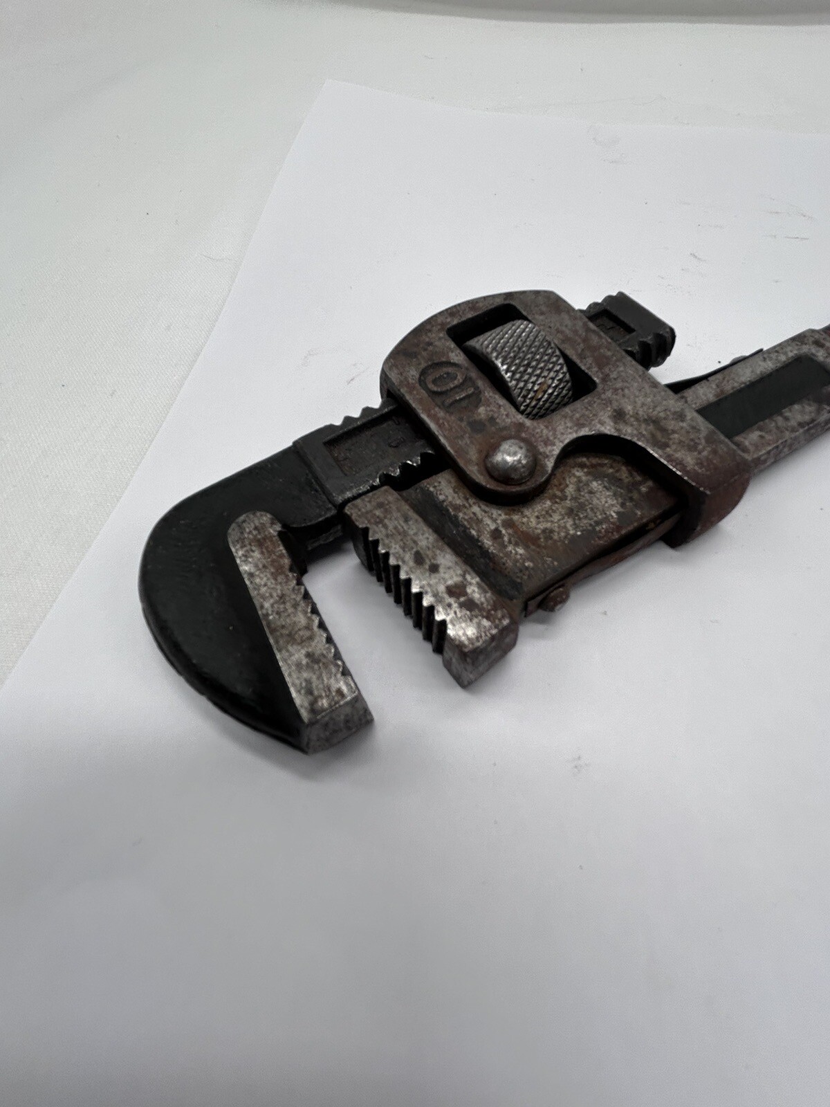 VTG PREMIER Adjustable # 10 Pipe Monkey Wrench Plumbing Made in Japan Red RARE